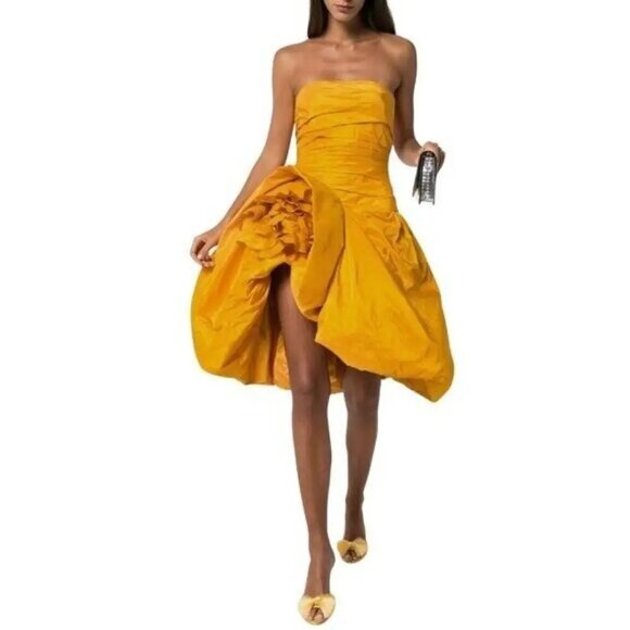 OSCAR DE LA RENTA RUNWAY MINI DRESS SIZE XS NEW - Picture 1 of 14